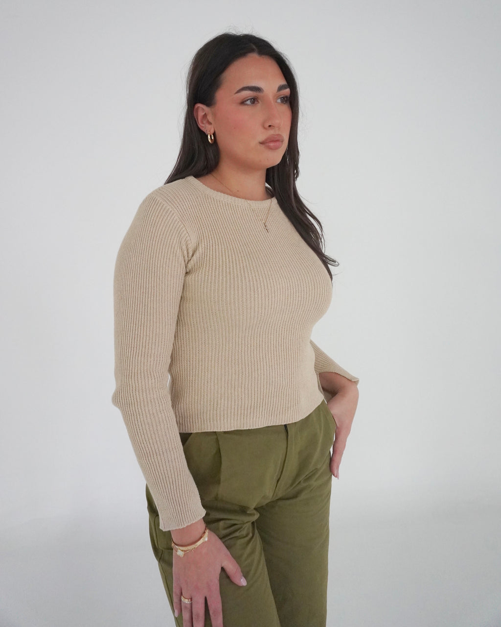 Knit Long Sleeve Top