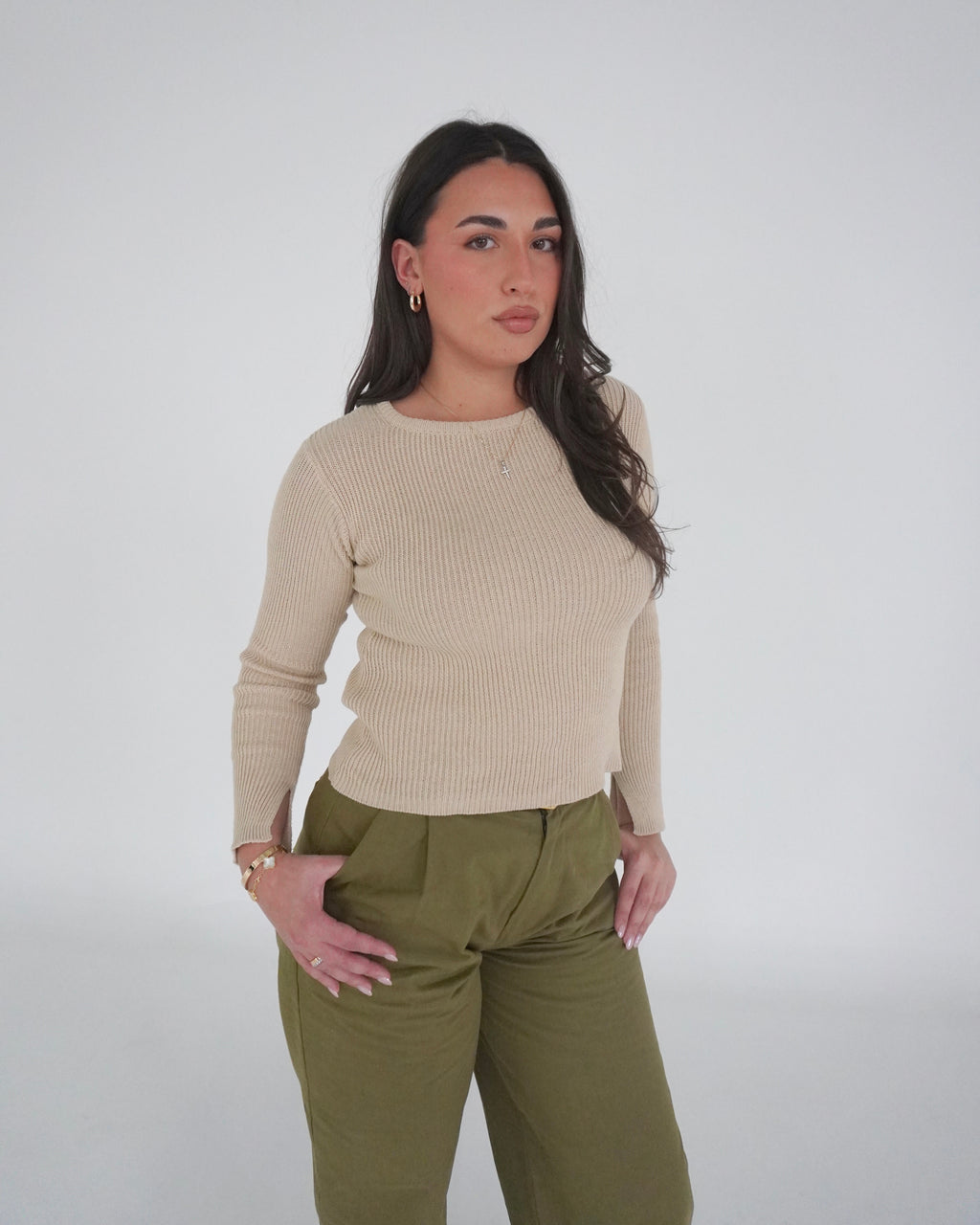 Knit Long Sleeve Top