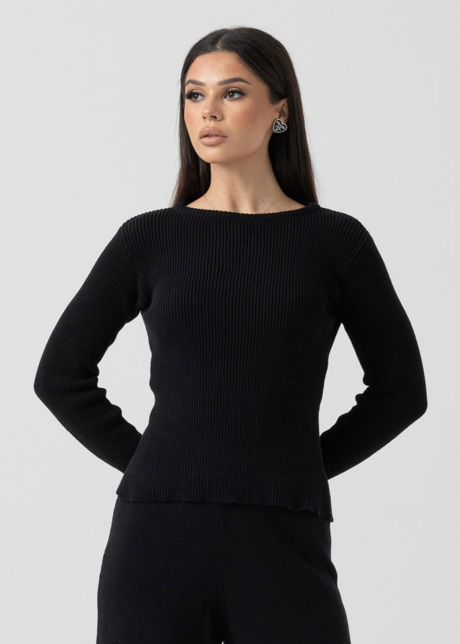 Knit Long Sleeve Top